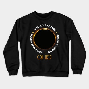 OHIO Total Solar Eclipse 2024 American Totality April 8 Crewneck Sweatshirt